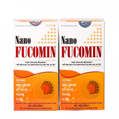 Bộ 2 hộp Nano Fucomin Học Viện Quân Y 30 viên